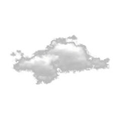 Single Gray Cloud  
 | Tranparent Background HD