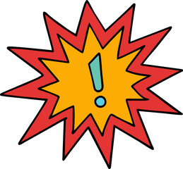 Fototapeta premium shocking icon svg