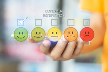 Concept of customer satisfaction survey in providing services