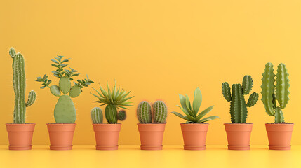 Fototapeta premium Cactus, the beauty of plants that are highly tolerant
