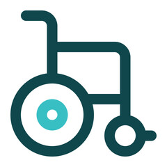 wheel chair icon for illustration