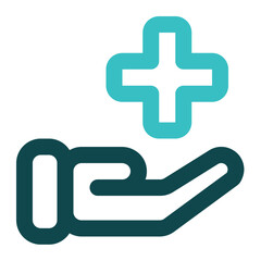 health insurance icon for illustration