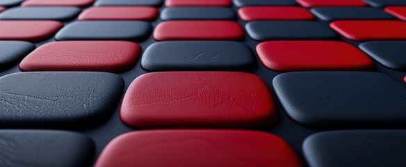 Obraz premium Geometric shape futuristic technology red black abstract background