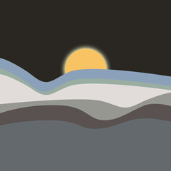 Sunrise or Sunrise Greys and Neutrals Motif