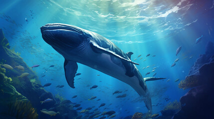 Fototapeta premium shark in aquarium