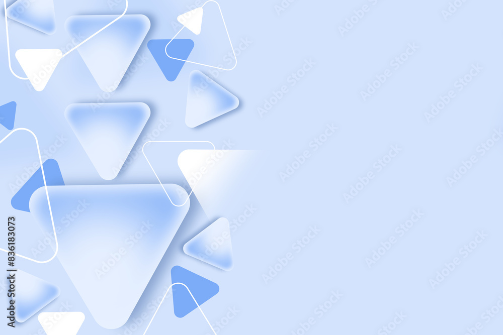 Poster abstract geometric background gradient soft light blue bokeh for graphic business background hitech 