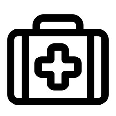 first aid kit icon for illustration