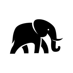 Elephant Logo. African indian Wildlife Elephant Logo Icon Vector Illustration design