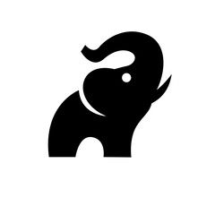Elephant Logo. African indian Wildlife Elephant Logo Icon Vector Illustration design