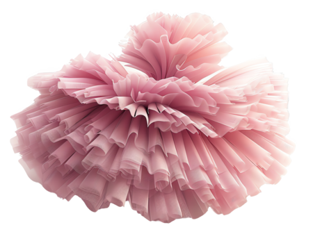 Elegant pink ruffled fabric design, perfect for fashion, texture.