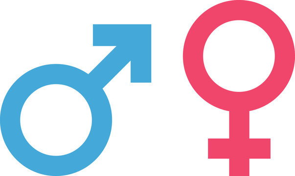 Male and female symbols Gender symbols. Men and Women sign.