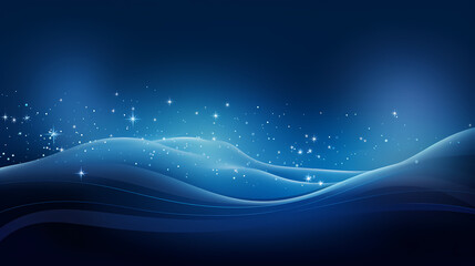 Abstract blue waves