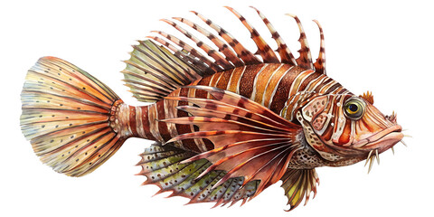 lionfish on transparent background