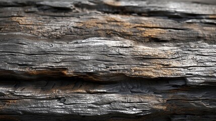 Background texture of rough and hollow logs