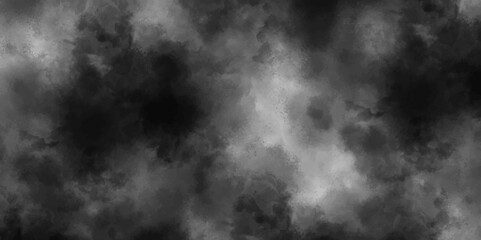 Abstract aromatherapy black smoke isolated white background. Steam Mist Fog and Dust Particles. Modern Dark and Dramatic Storm with gray smoky clouds.