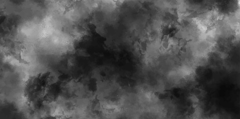 Abstract aromatherapy black smoke isolated white background. Steam Mist Fog and Dust Particles. Modern Dark and Dramatic Storm with gray smoky clouds.