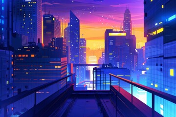 view of the city