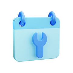 calendar 3d render icon