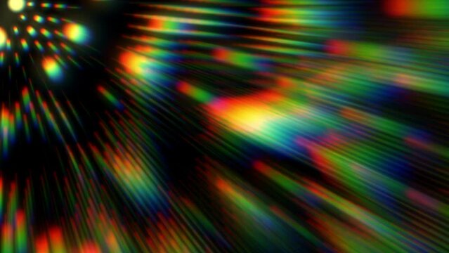 4k abstract animated background with shimmering colorful lights