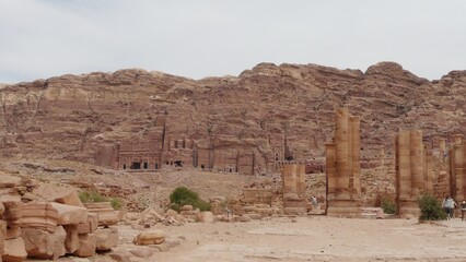 The royal tombs, Funerary City of Petra - Jordan