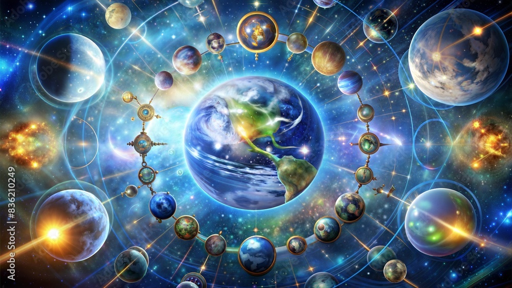 Canvas Prints planet earth. the universe of space.