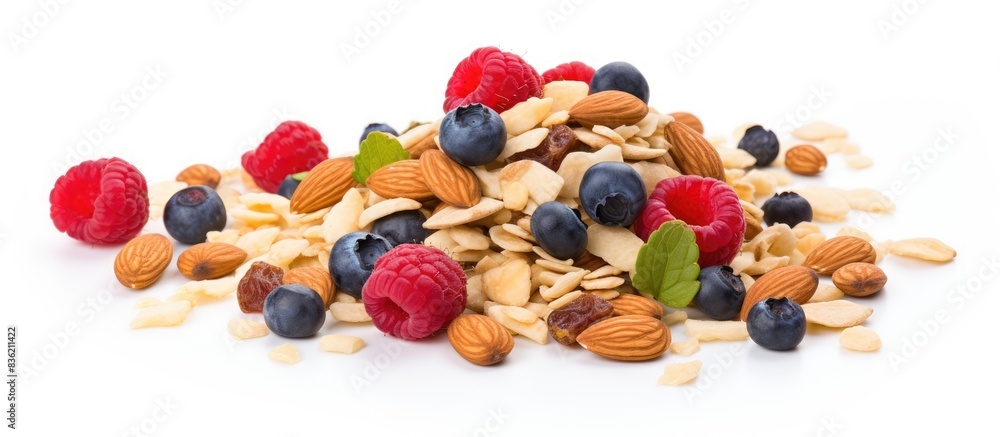 Poster granola bars displayed with rustic charm on a wooden backdrop, creating a cozy and inviting scene wi