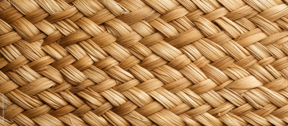 Poster handcrafted reed products showcasing traditional weaving techniques with intricate wicker patterns s