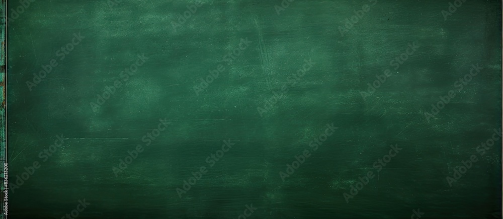 Poster texture of a green chalkboard providing a canvas for text or visuals. copy space image. place for ad