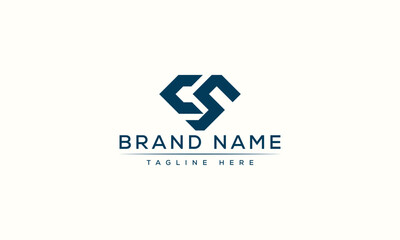 Logo design letter CS . Elegant modern. Vector template.