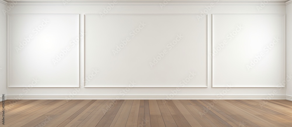 Poster photo frame on the wall with a clipping path for the copy space image.