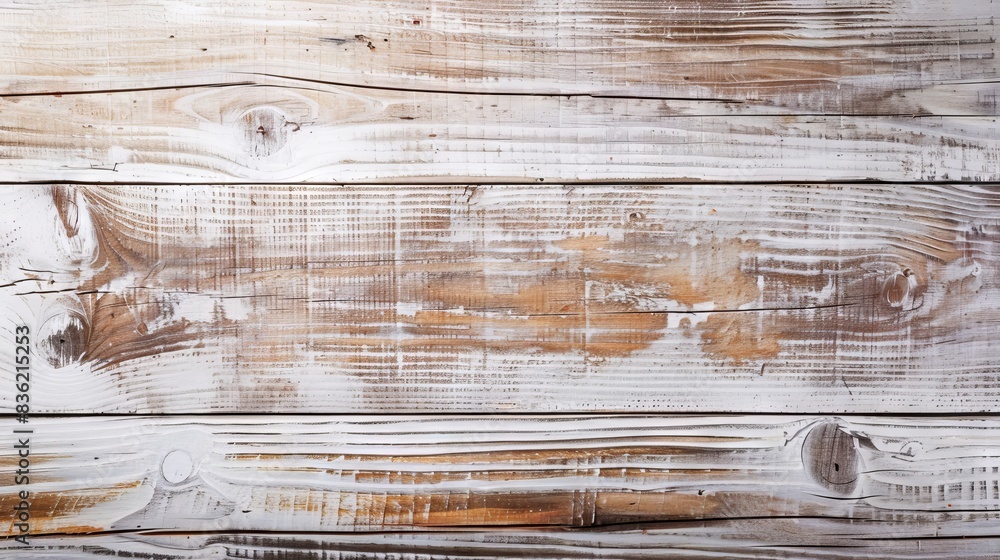 Aufkleber rustic whitewashed wood background. whitewashed wooden planks with natural wood grain showing throug
