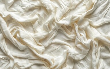 Fototapeta premium Panorama of Vintage white cloth texture