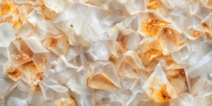 Transparent stone background, topaz color glass stone