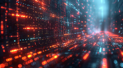 Obraz premium A futuristic digital technology background for tech processes