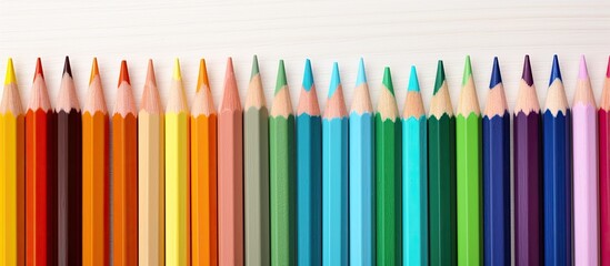 A professional photograph featuring school supplies against a blank background for adding text or graphics, providing ample space for customization.