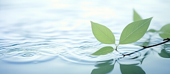 Abstract artistic image of a ship in a lake with a natural, dreamy border, creating a tranquil scene with copy space image potential.