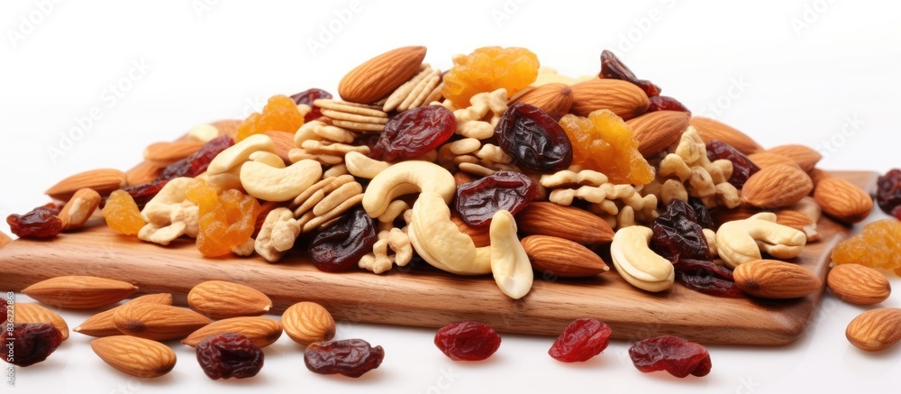Poster granola bars displayed with rustic charm on a wooden backdrop, creating a cozy and inviting scene wi
