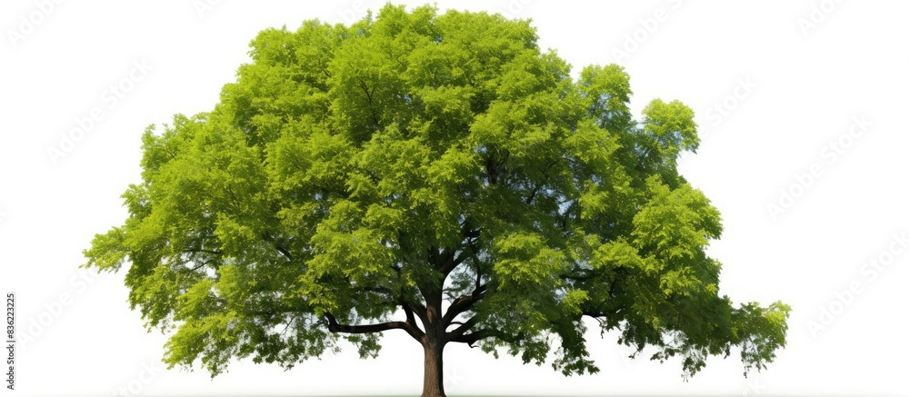 Poster a stunning collection of trees on a white background, perfect for architectural designs, decorations