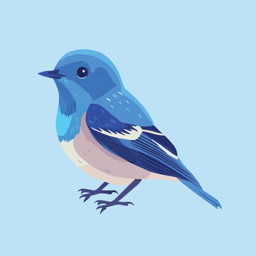 recommend clip art: A cute blue bird