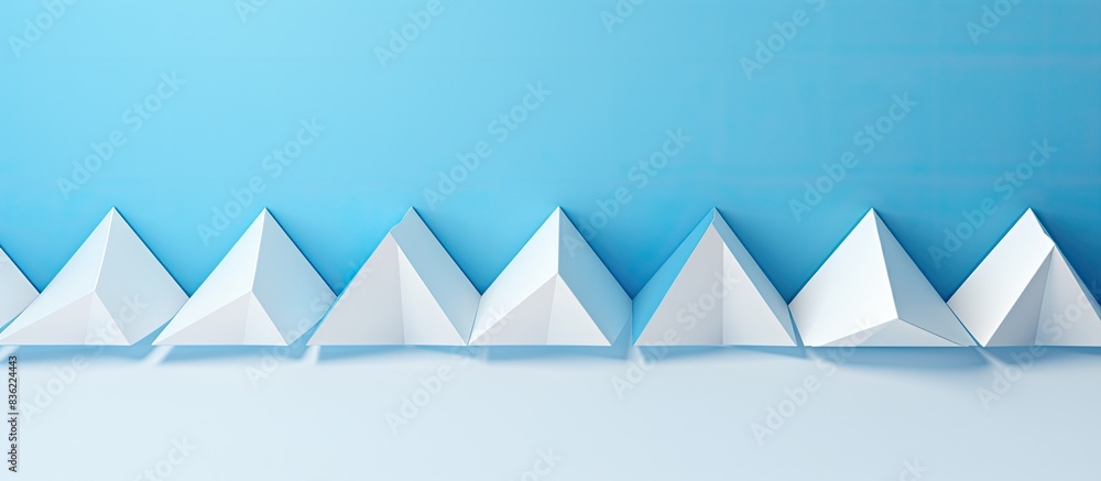 Poster Abstract tetrahedron background with available copy space image, ideal for business card and web use.