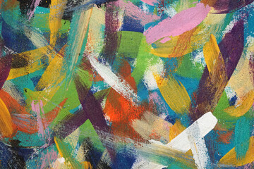 Fototapeta premium Abstract - many color test on white paper of nail varnish or nail polish used for fingernail paint - background texture 
