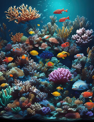 Naklejka premium fish, coral, underwater, reef, sea, tropical, aquarium, ocean, water, marine, animal, diving, nature, red, egypt, blue, colorful, scuba, life, wildlife, aquatic, red sea, dive, snorkeling, undersea, c