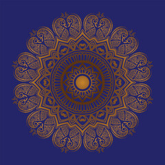 Beautiful Floral Mandala design, Creative ornamental decorative element in circle shape