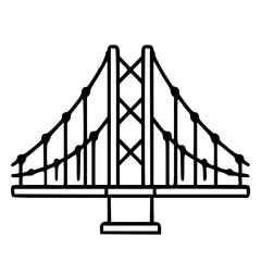 Bridge icon, architecture icon, transportation icon, construction icon, building icon, travel icon, business icon, industry icon, industrial icon, railway icon, pillar icon, urban icon, drawbridge