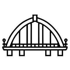 Bridge icon, architecture icon, transportation icon, construction icon, building icon, travel icon, business icon, industry icon, industrial icon, railway icon, pillar icon, urban icon, drawbridge