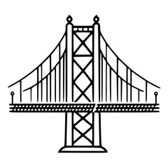 Bridge icon, architecture icon, transportation icon, construction icon, building icon, travel icon, business icon, industry icon, industrial icon, railway icon, pillar icon, urban icon, drawbridge