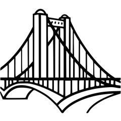 Bridge icon, architecture icon, transportation icon, construction icon, building icon, travel icon, business icon, industry icon, industrial icon, railway icon, pillar icon, urban icon, drawbridge