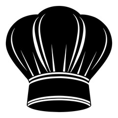 Chef hat vector silhouette illustration 