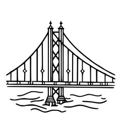 Bridge icon, architecture icon, transportation icon, construction icon, building icon, travel icon, business icon, industry icon, industrial icon, railway icon, pillar icon, urban icon, drawbridge