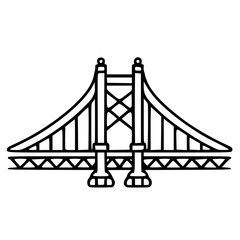 Bridge icon, architecture icon, transportation icon, construction icon, building icon, travel icon, business icon, industry icon, industrial icon, railway icon, pillar icon, urban icon, drawbridge
